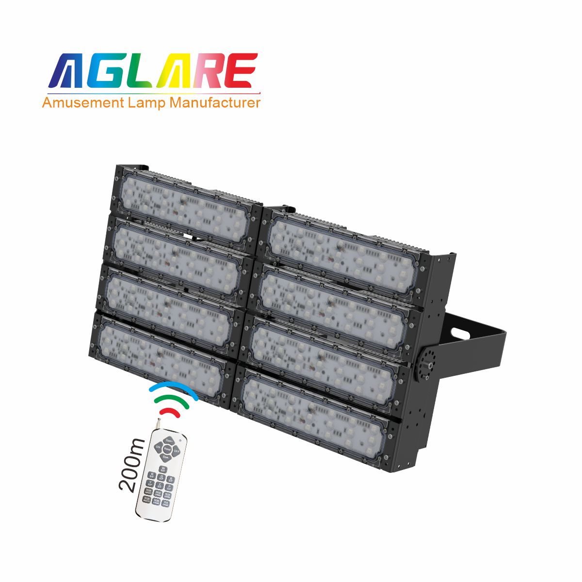 400WLED彩色投光灯泛光灯,变色户外射灯带遥？？？仄